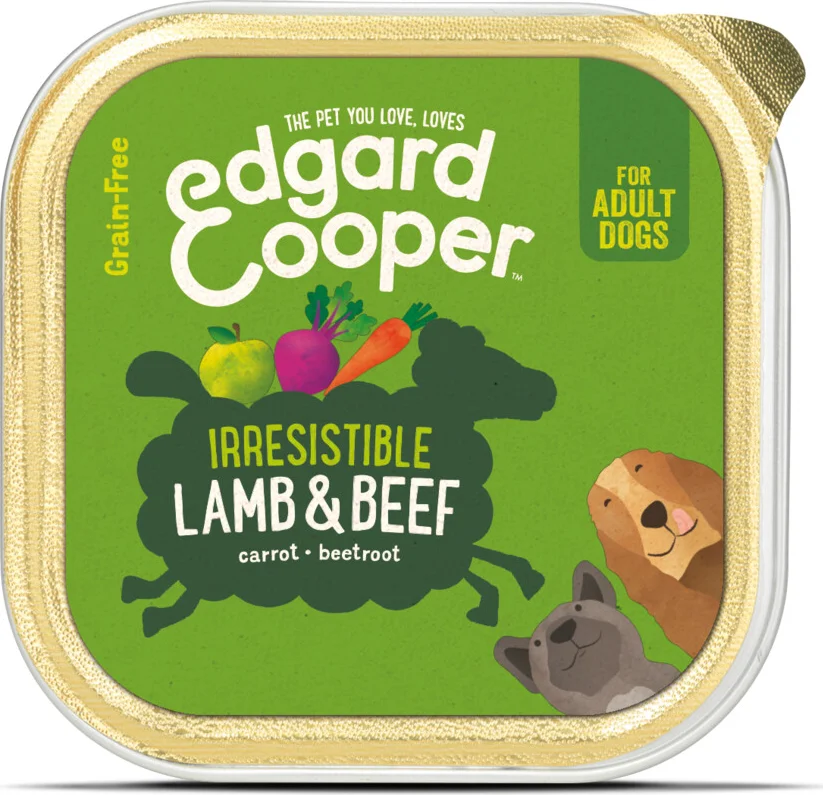 Edgard & Cooper Kuipje Vers Vlees Hondenvoer Lam - Rund 300 gr