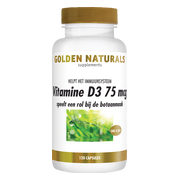 Golden Naturals Vitamine D3 75mcg 120 softgels