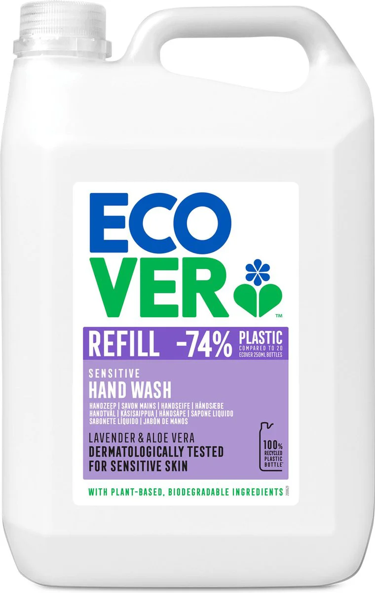 Ecover Handzeep Lavendel & Aloe Vera Refill 5LT