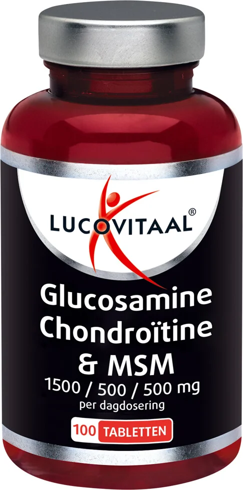 3x Lucovitaal Glucosamine Chondroïtine & MSM 100 tabletten