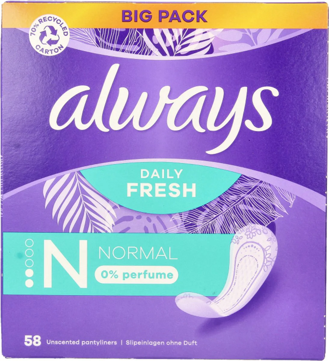 Always Daily Fresh Inlegkruisjes 56ST