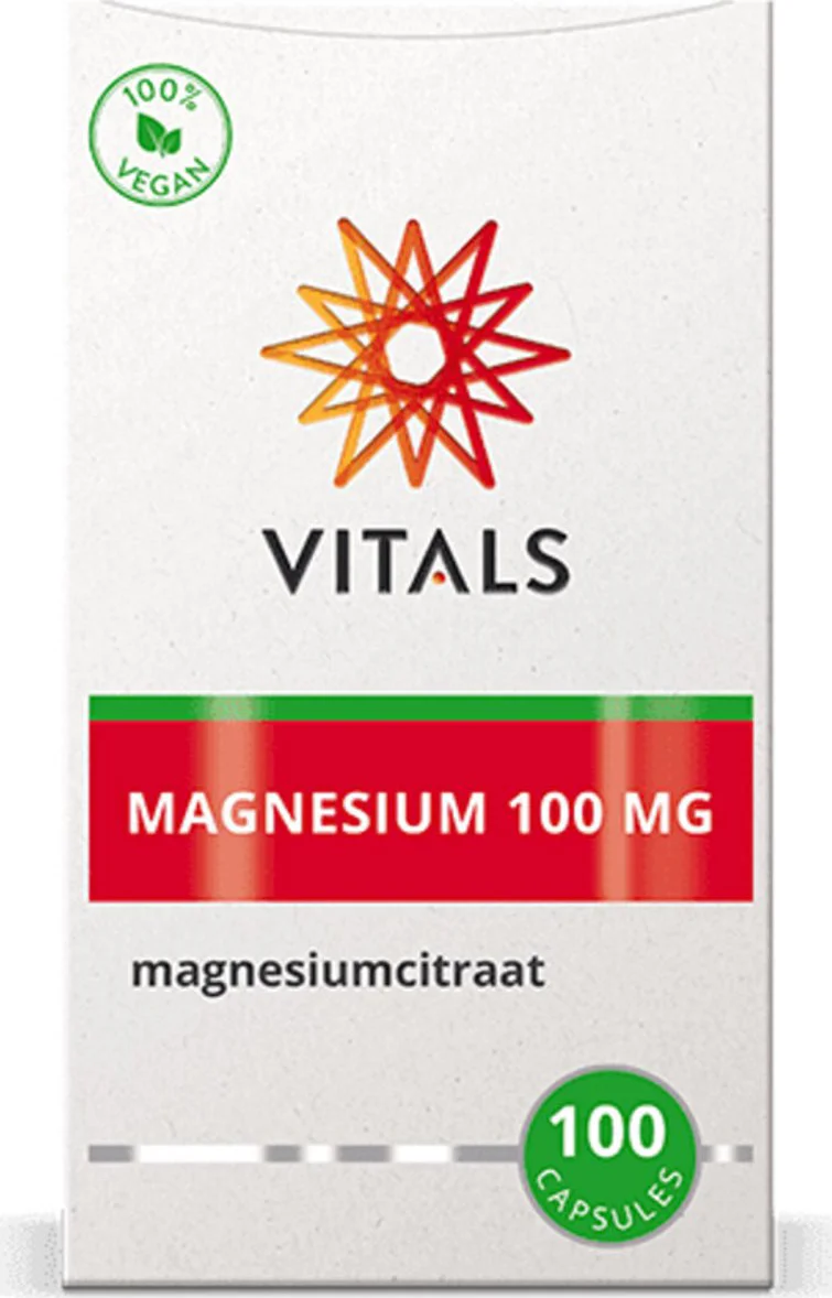 2x Vitals Magnesium 100mg 100 capsules