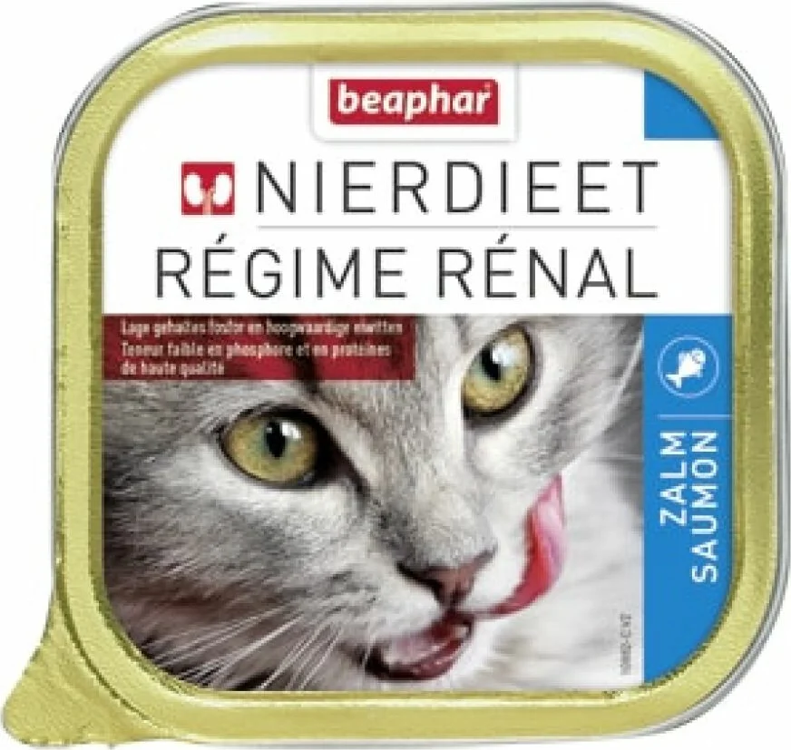 Beaphar Nierdieet Kattenvoer Nat Zalm 100 gr
