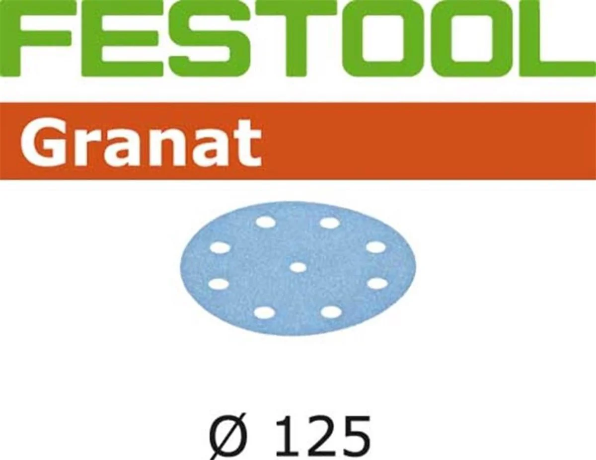 Festool STF D125/8 P40 Granat Schuurschijf VE=10 - 497145