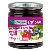 Damhert Low Carb Confituur bosbessen & rode bessen 210GR