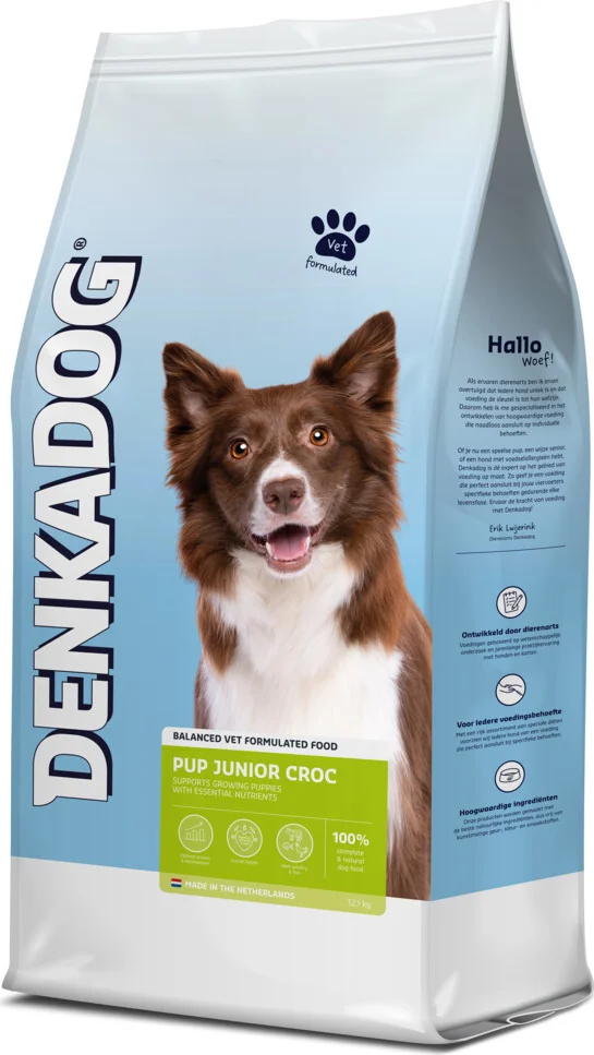Denkadog Hondenvoer Pup/Junior Croc 12,5 kg