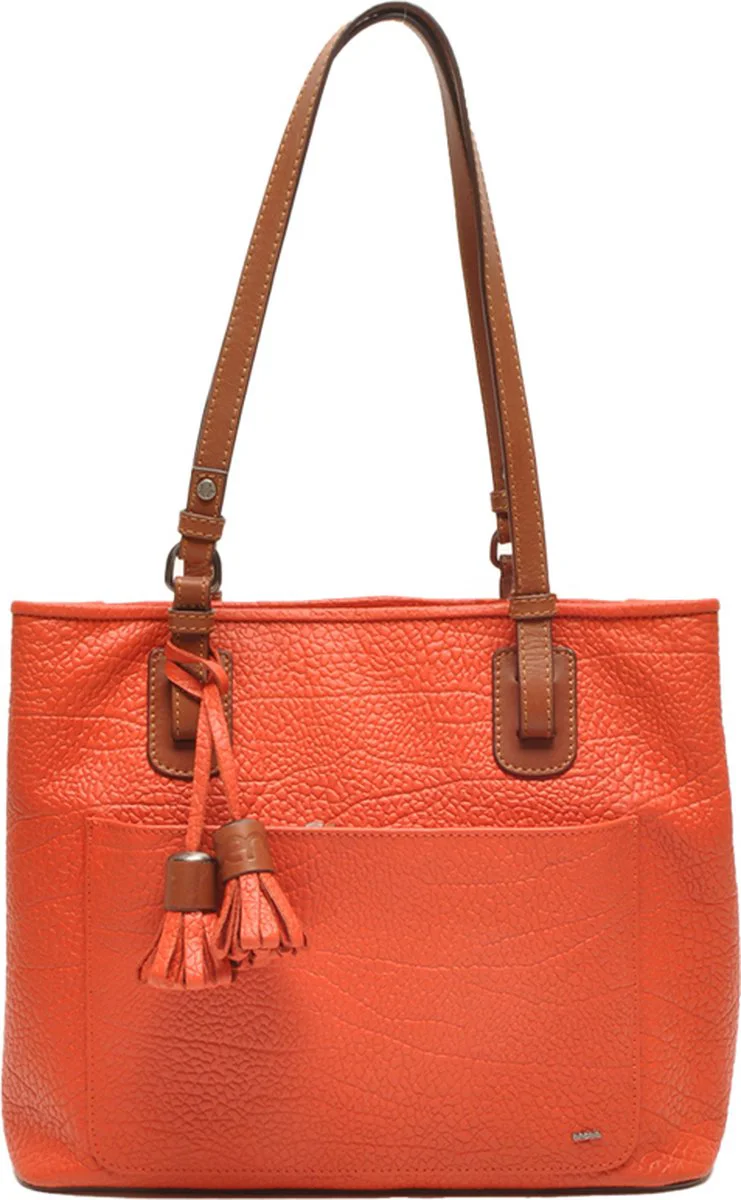 Berba | Chamonix | Shopper | Schoudertas | Dames | Oranje | Leer