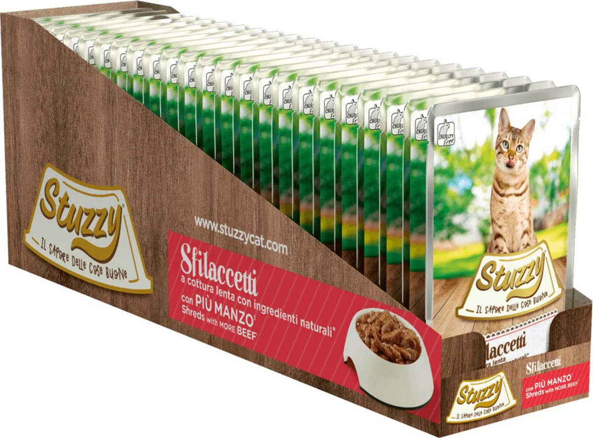 24x Stuzzy Kat Shreds Rund 85 gr