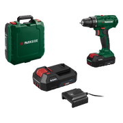 PARKSIDE Accu-schroefboormachine set 20 V, 35 Nm, met accu 2 Ah en lader 1 A