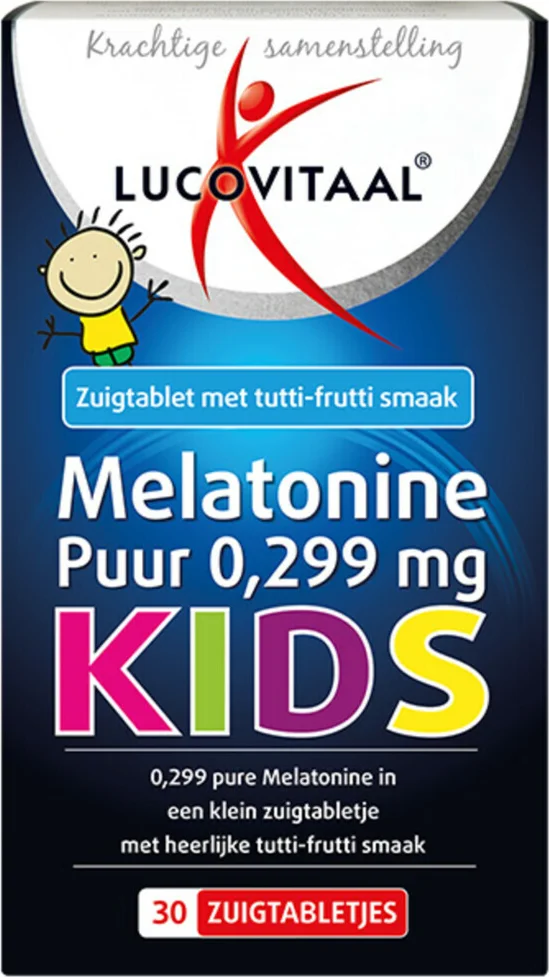 3x Lucovitaal Melatonine Puur Kids 30 zuigtabletten