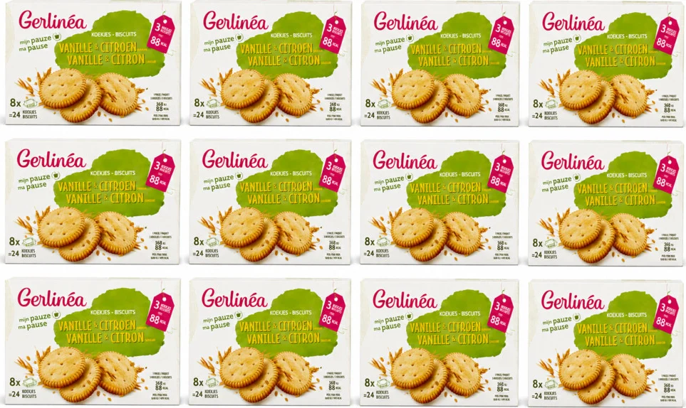 12x Gerlinea Koekjes Vanille & Citroen 8x3 stuks