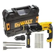 DeWALT D25134KP Combihamer SDS-Plus 2,8J + snelwisselboorkop + boren- en beitelset 800W in TSTAK