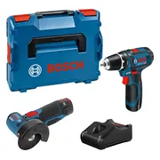 Bosch Professional Accu Combipack 12V GSR 12-15+GWS 12V-76 2.0Ah in L-Boxx - 0615990N2U