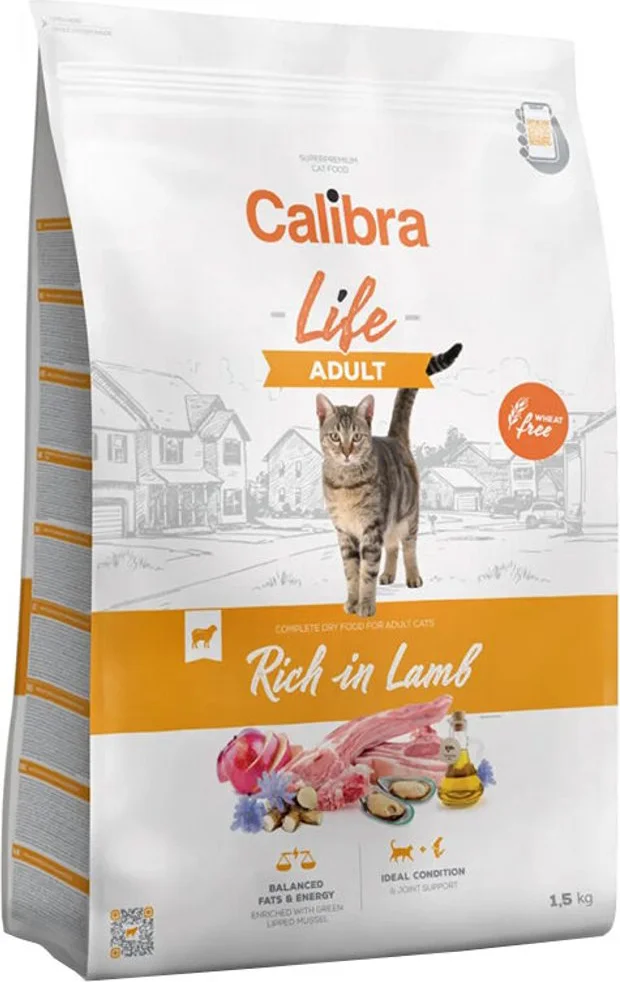 Calibra Life Adult Kattenvoer Lam 1,5 kg
