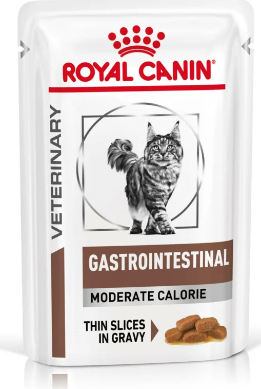 48x Royal Canin Kattenvoer Nat Gastrointestinal Moderate Calorie 85 gr