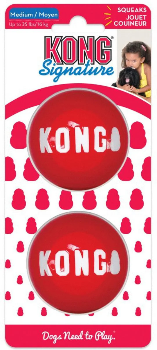 Kong Signature Balls M 2 stuks