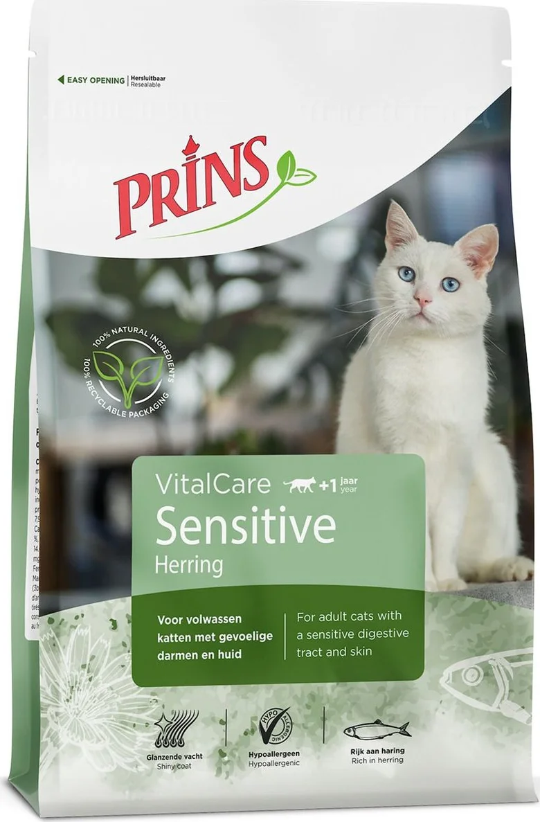 Prins VitalCare Sensitive Hypoallergenic Kattenvoer 1,5 kg