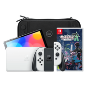Nintendo Switch OLED Wit + Pokémon Legends: Z-A + BlueBuilt Beschermhoes