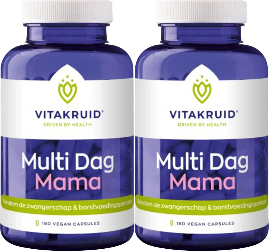 2x Vitakruid Multi Dag Mama 180 vegancapsules