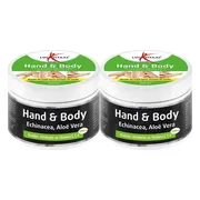 2x Lucovitaal Hand en Body Crème Echinacea & Aloë Vera 250 ml