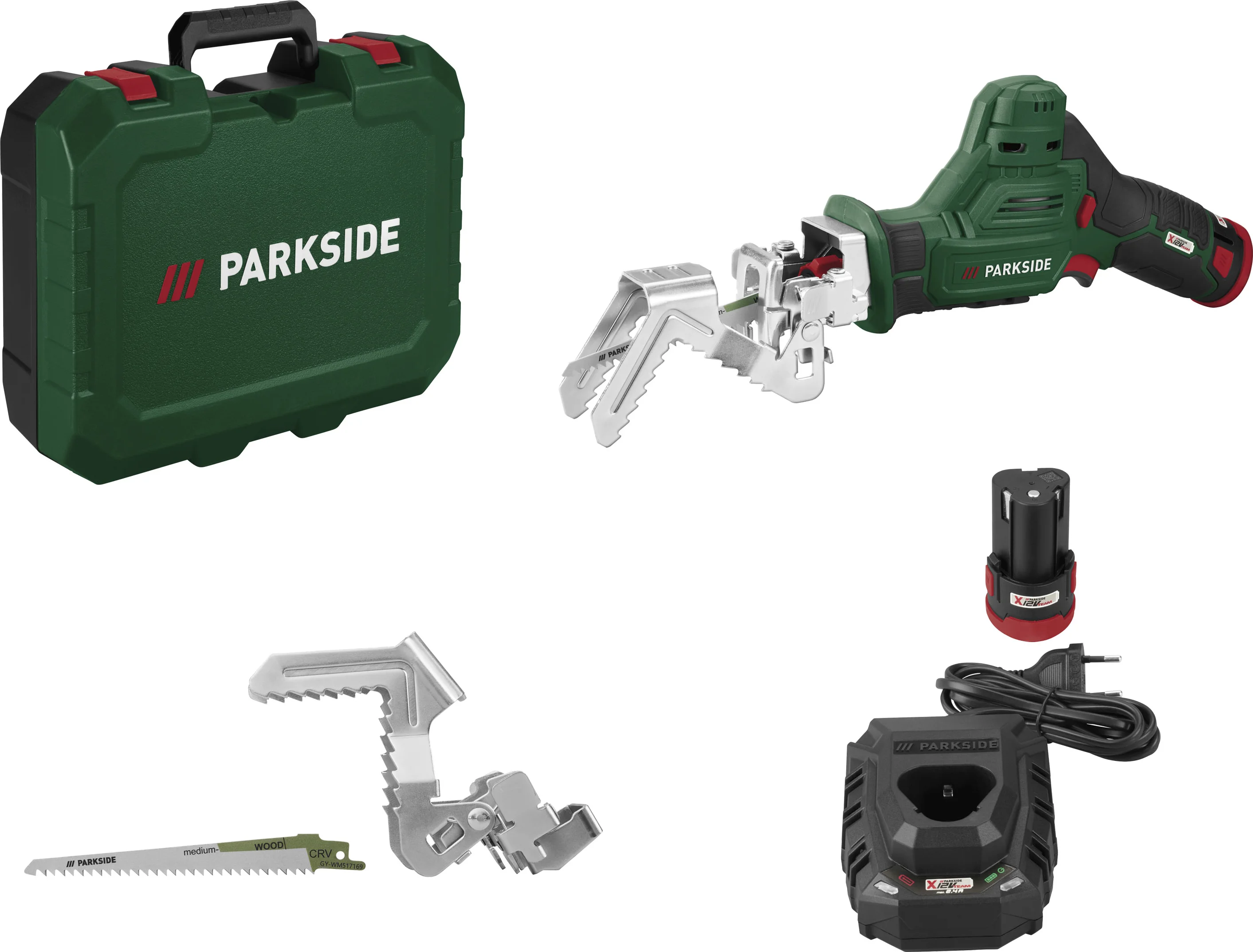 PARKSIDE Accu-takkenzaag 12 V met accu en lader