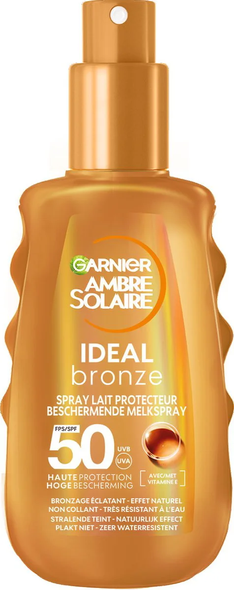 Garnier Ambre Solaire Ideal Bronze Beschermende Melkspray SPF 50 150 ml