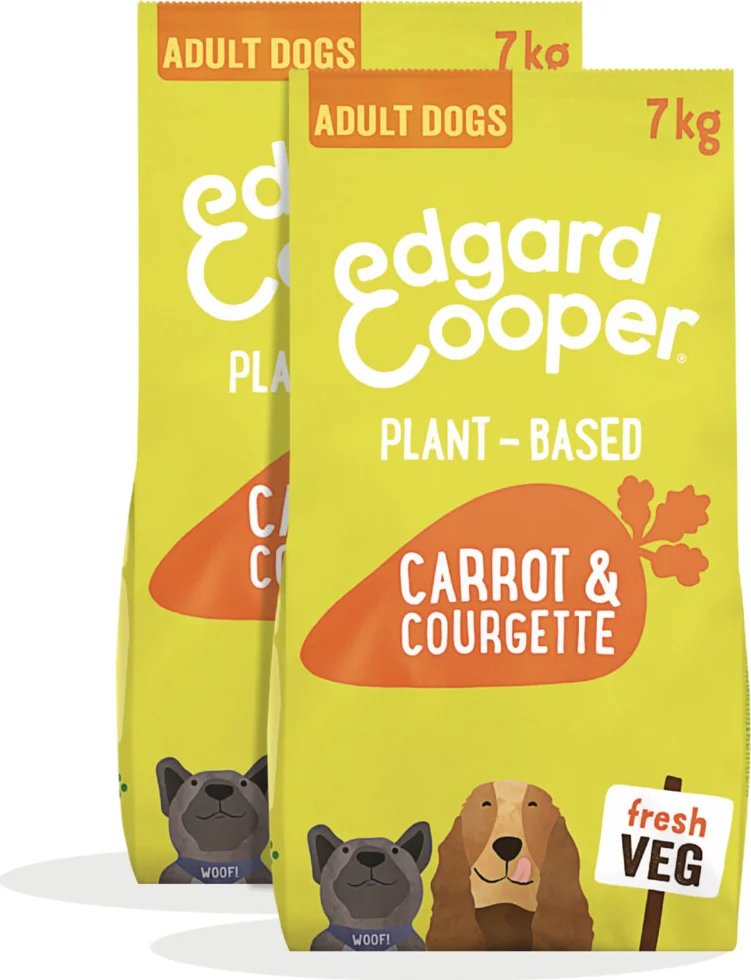 2x Edgard & Cooper Hondenvoer Droog Plantaardig Wortel - Courgette 7 kg
