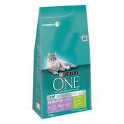 Purina ONE Kattenvoer Droog Sensitive Kalkoen 1,5 kg