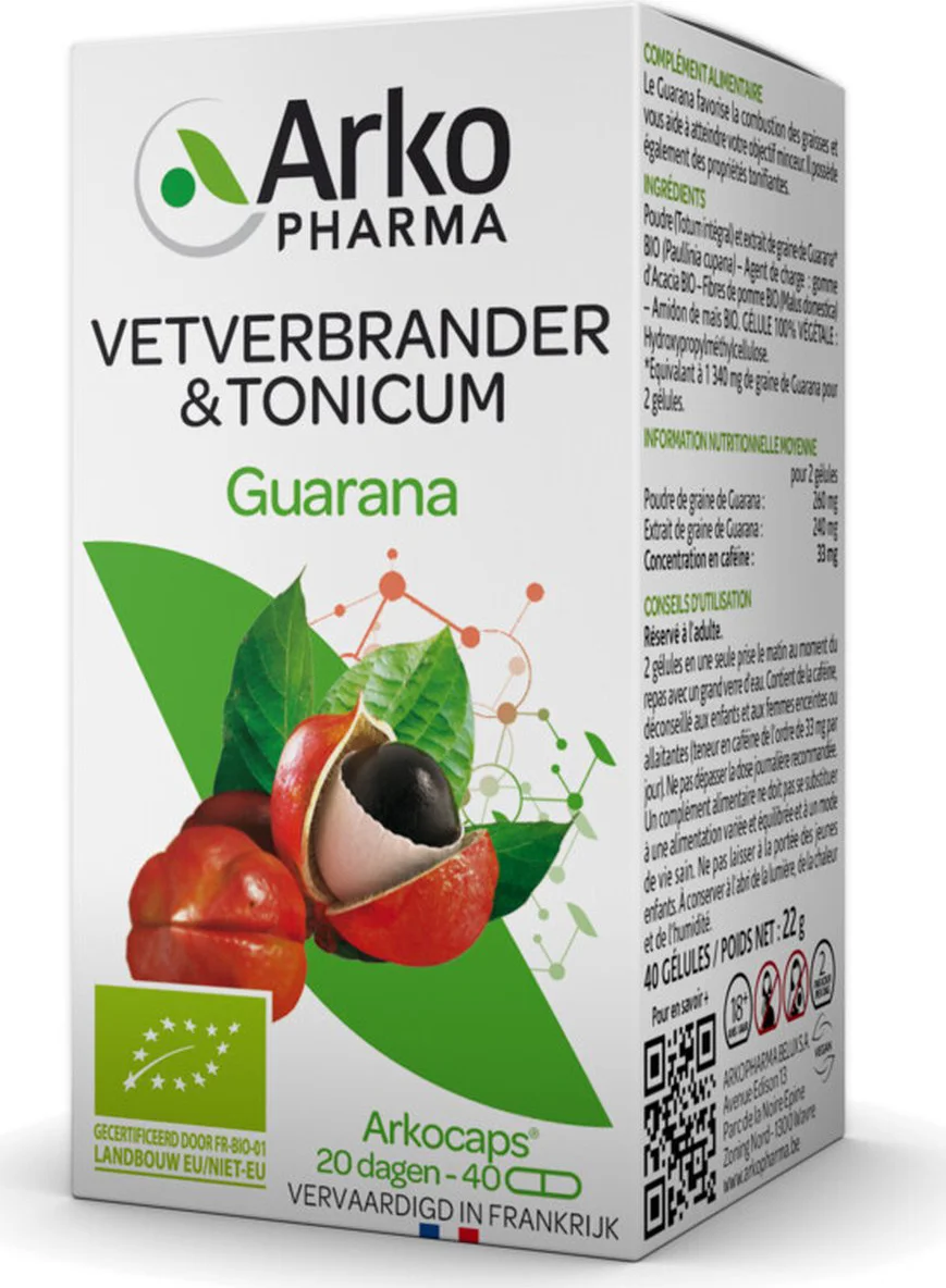 Arkocaps Guarana Biologisch Capsules 40CP