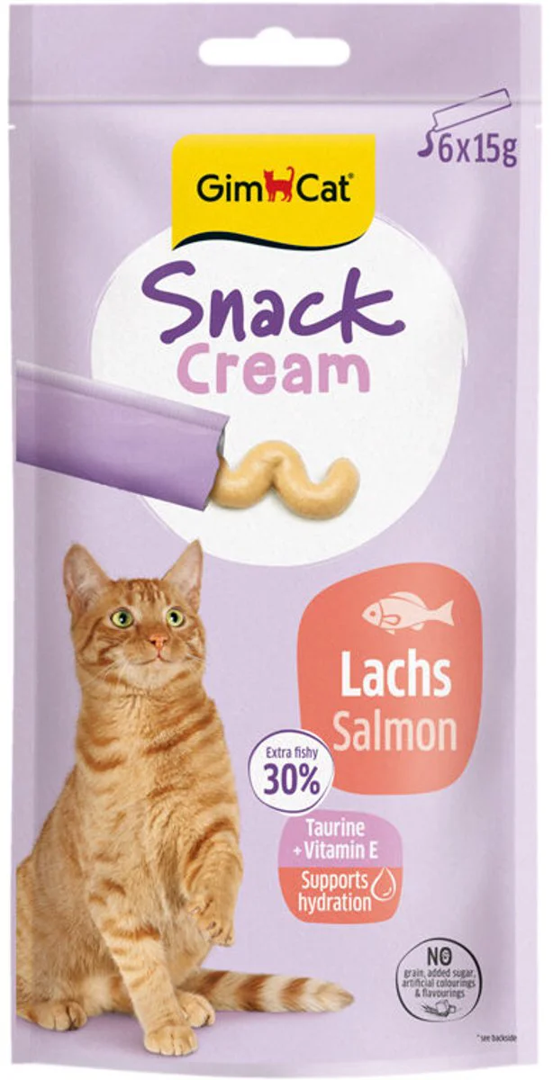 GimCat Kattensnack Cream Tonijn 6 x 15 gr