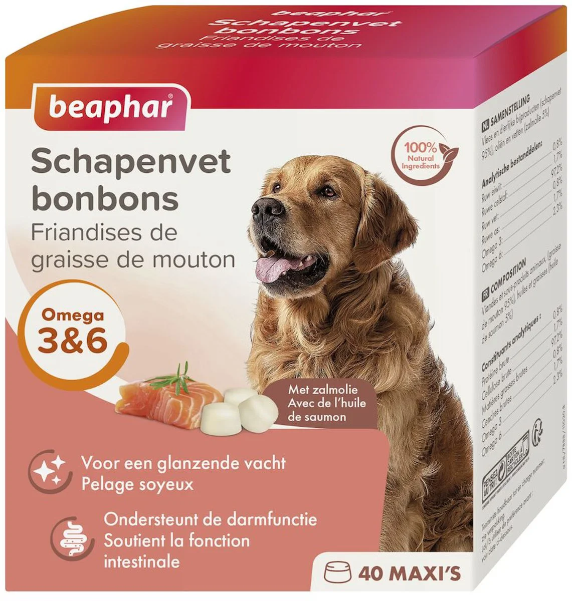 Beaphar Schapenvet Bonbons Zalm 245 gr
