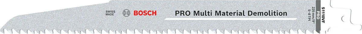 Bosch Professional S1110VF PRO Reciprozaagblad 225mm Multi Material Demolition VE=5 - 2608657610