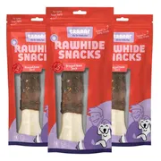 3x Braaaf Hondensnack Geperst Bot Eend 20 cm 175 gr