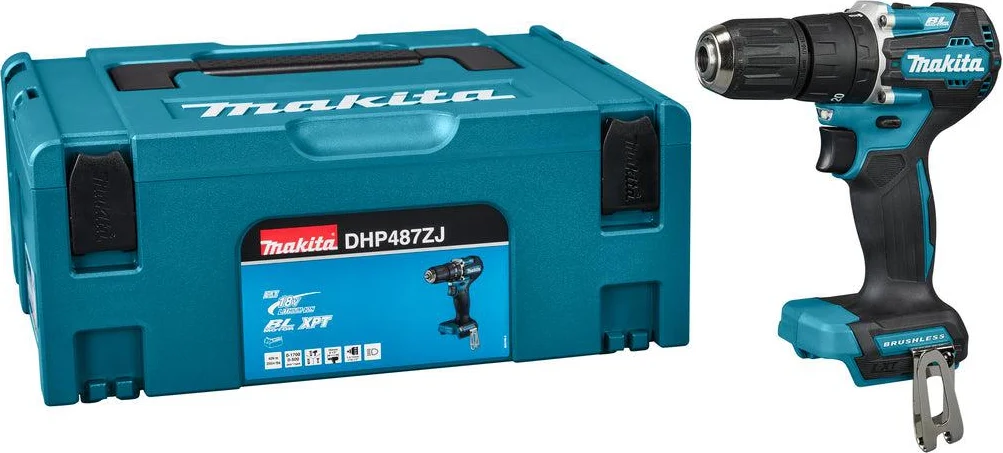 Makita DHP487ZJ Accu klop-/schroefboormachine 18V Basic Body in Mbox