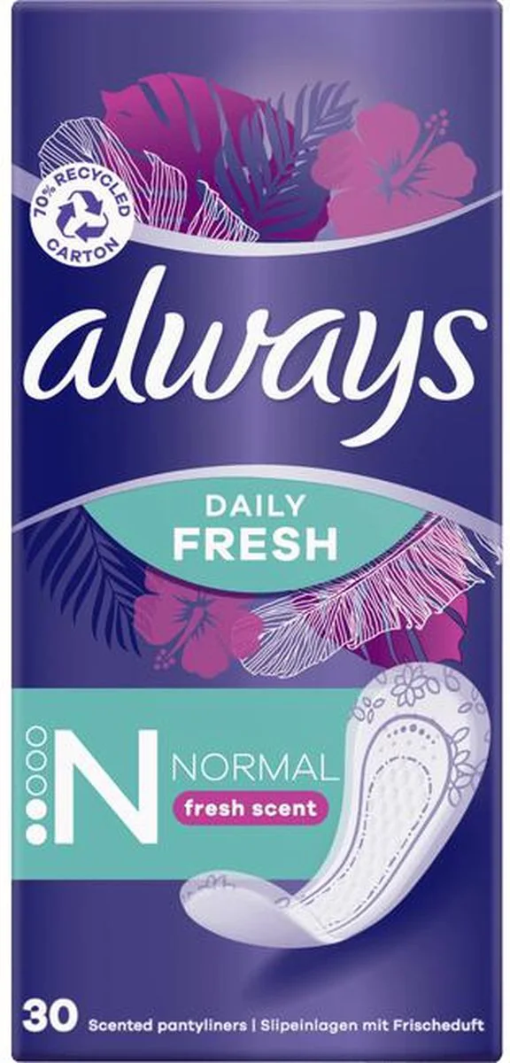 Always Inlegkruisjes Daily Fresh Scent Normal 30 stuks