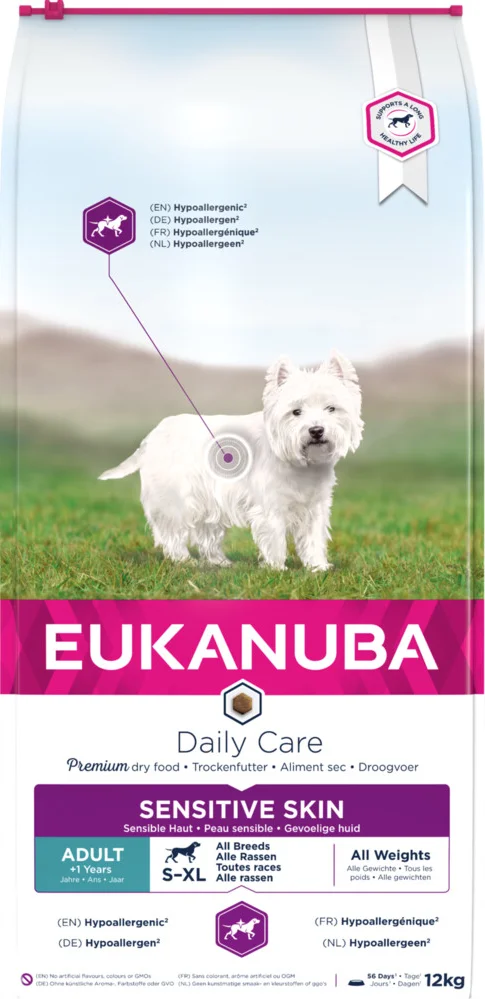 Eukanuba Hondenvoer Droog Daily Care Sensitive Skin 12 kg