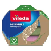 12x Vileda Microvezeldoek 100% Gerecycleerd 3 stuks