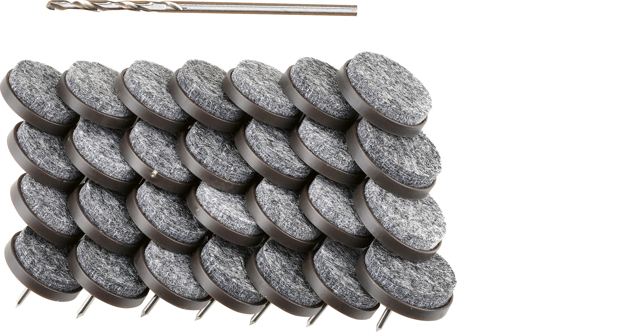 PARKSIDE Viltglijders of antislip- en geluiddempers (Viltglijders met speld, 28 stuks., Zwart)