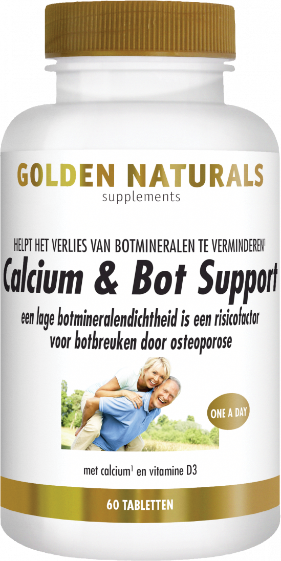 Golden Naturals Calcium & Bot Support Vegan 60 tabletten