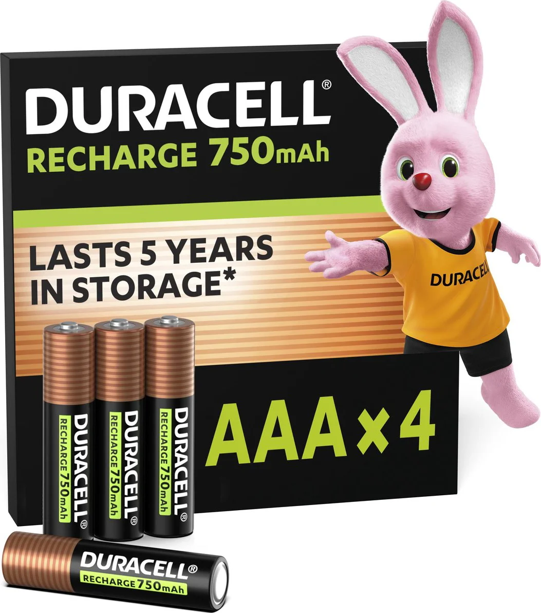 Duracell Oplaadbare Batterijen Plus AAA 4 stuks