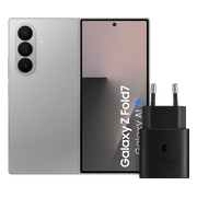 Samsung Galaxy Z Fold 7 256GB Zilver 5G + Samsung Oplader 25 Watt Zwart