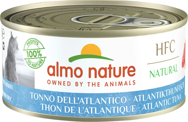 48x Almo Nature HFC Natural Kattenvoer Nat Atlantische Tonijn 150 gr