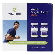 Vitakruid Multi Dag & Nacht Man 60 tabletten