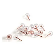 Zeller punaises - set 50x - rose goud - rond - voor prikbord