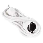 Benson Verlengsnoer - 3 meter - met randaarde stekker - wit