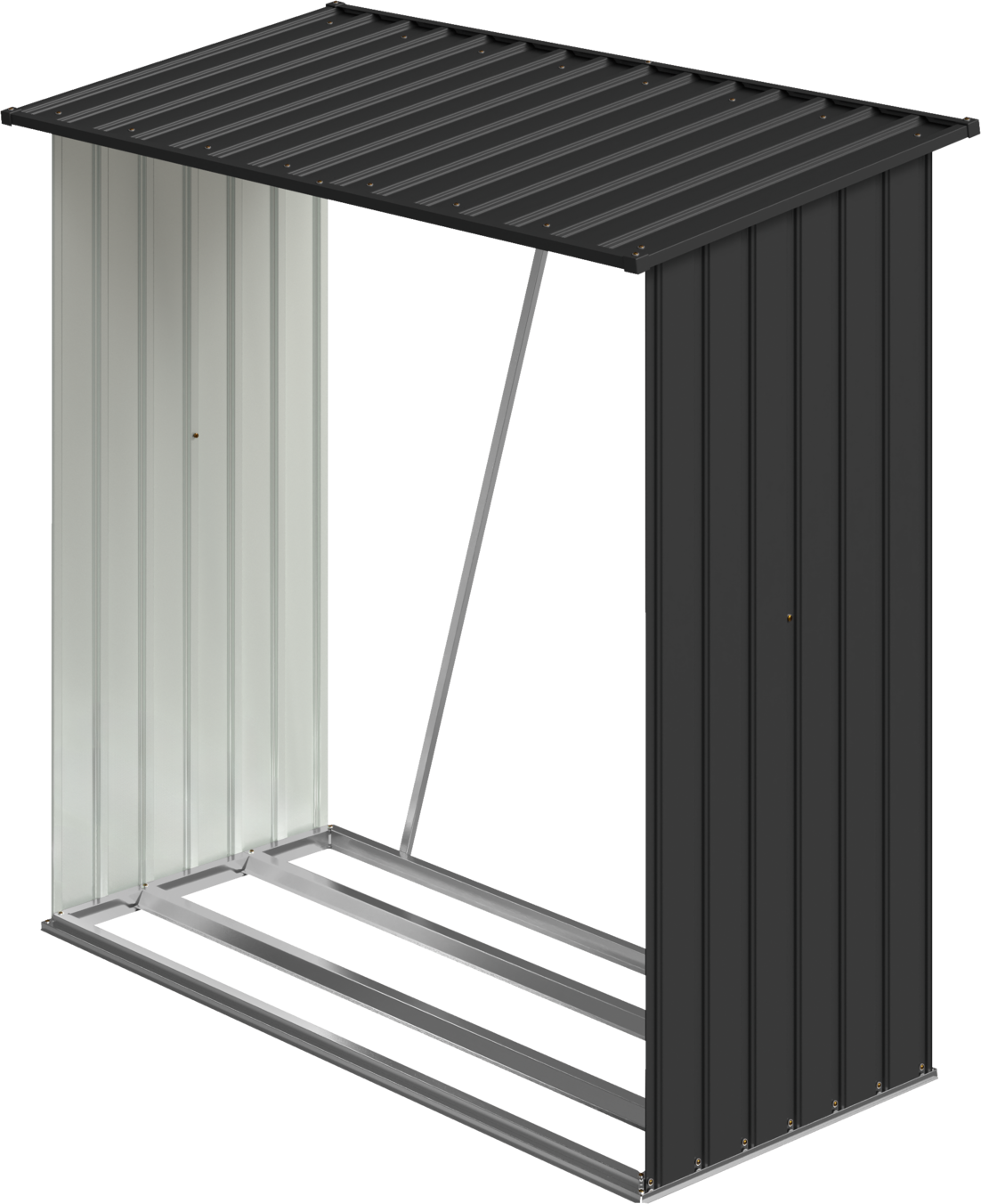 PARKSIDE Brandhoutrek, 164 x 82 x 149-160 cm (Antraciet)