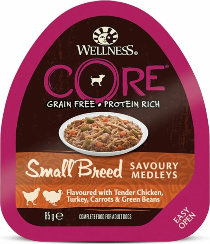 Wellness Core Hondenvoer Small Savoury Medleys Kip - Kalkoen 85 gr