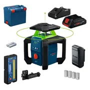 Bosch Professional GRL 18V-4-34 CVG Accu rotatielaser groen + LR45 ontvanger 18V 4.0Ah in L-Boxx - 0601061H00