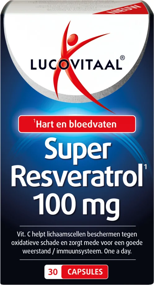3x Lucovitaal Super Resveratrol 100 mg 30 capsules