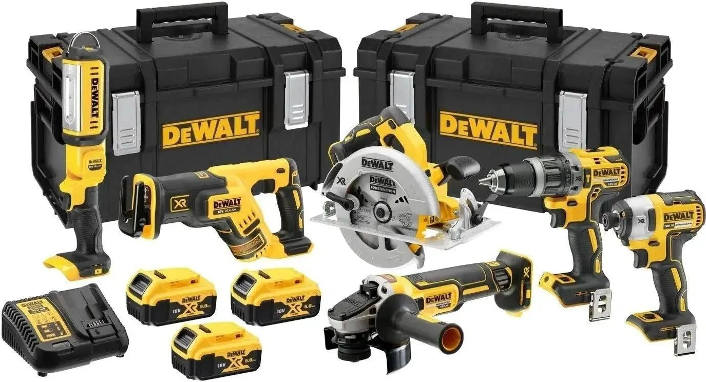 DeWALT DCK623P3 Accu combiset 6-delig 18V XR 5.0Ah in ToughSystem